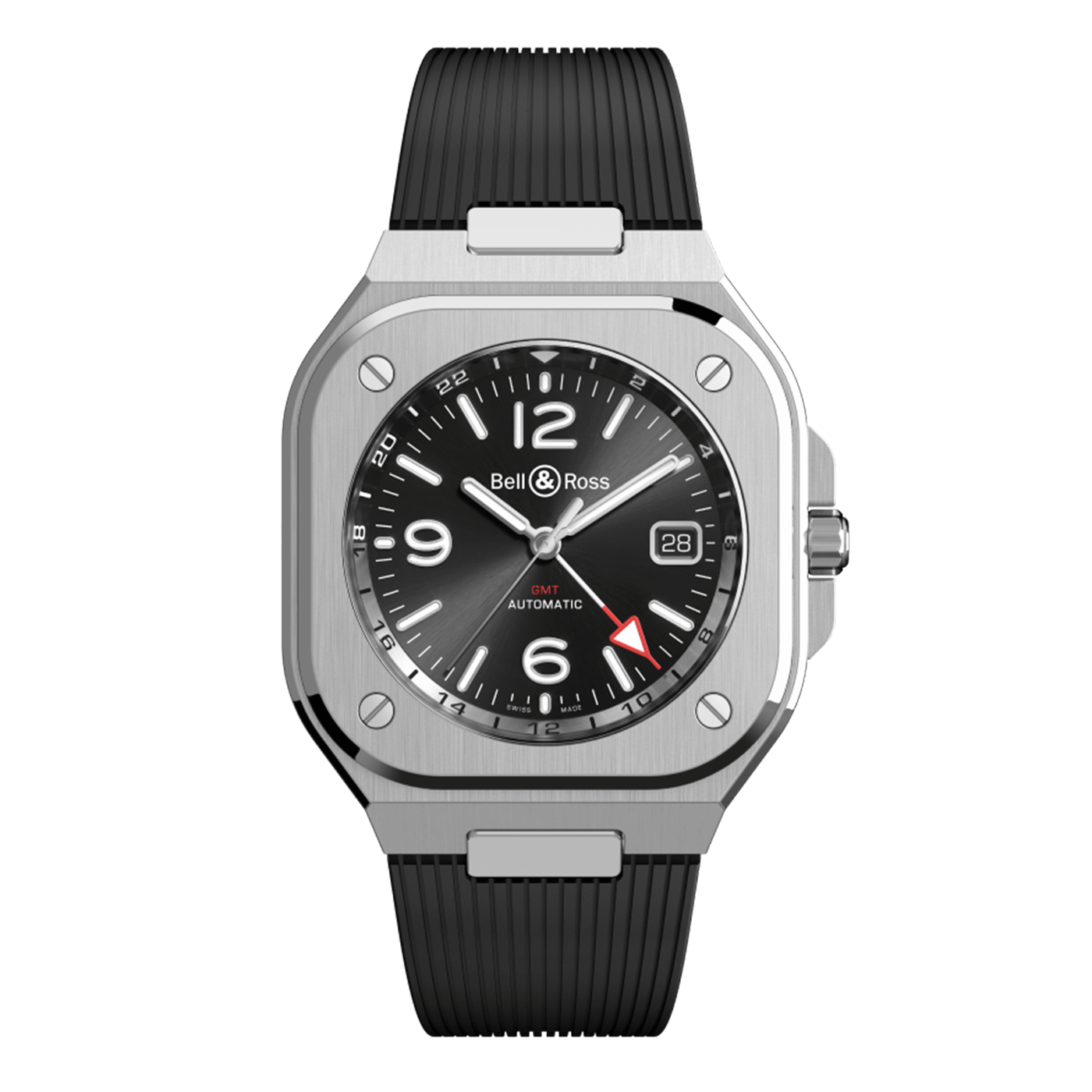 Bell & Ross BR-05 GMT Black BR05G-BL-ST/SRB