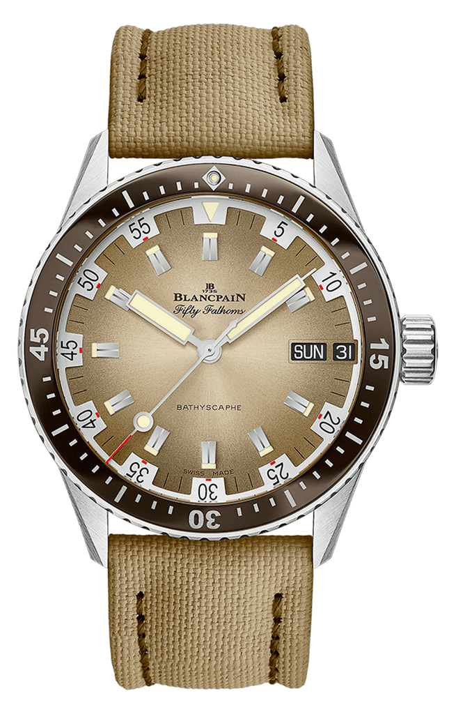 Blancpain Fifty Fathoms Bathyscaphe Day Date Desert Edition 5052 1146 E52A