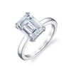 Solitaire Emerald Cut Diamond Engagement Ring