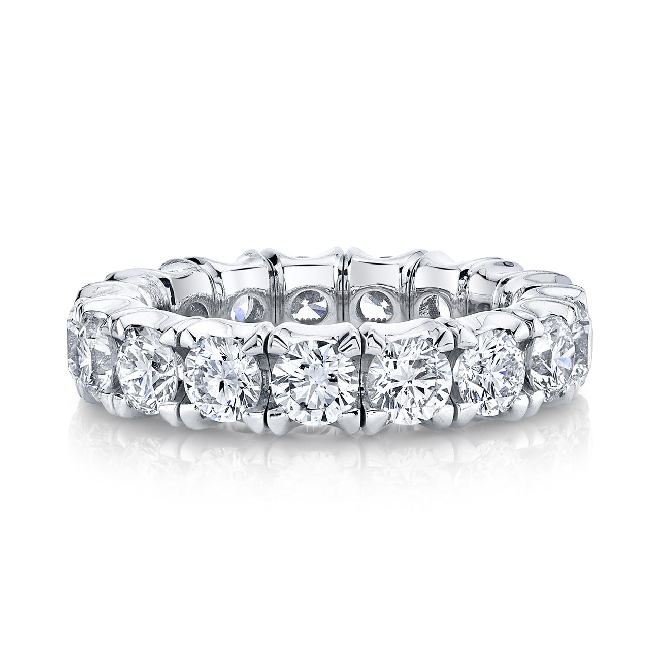 deBoulle Bridal Collection Stretchy Eternity Band with Round Diamonds