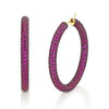 deBoulle Collection Ruby Pavé Hoops