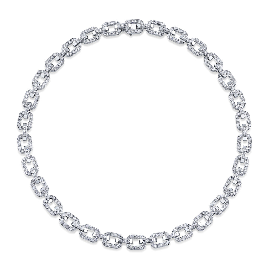 deBoulle Collection Diamond Linkedin Necklace