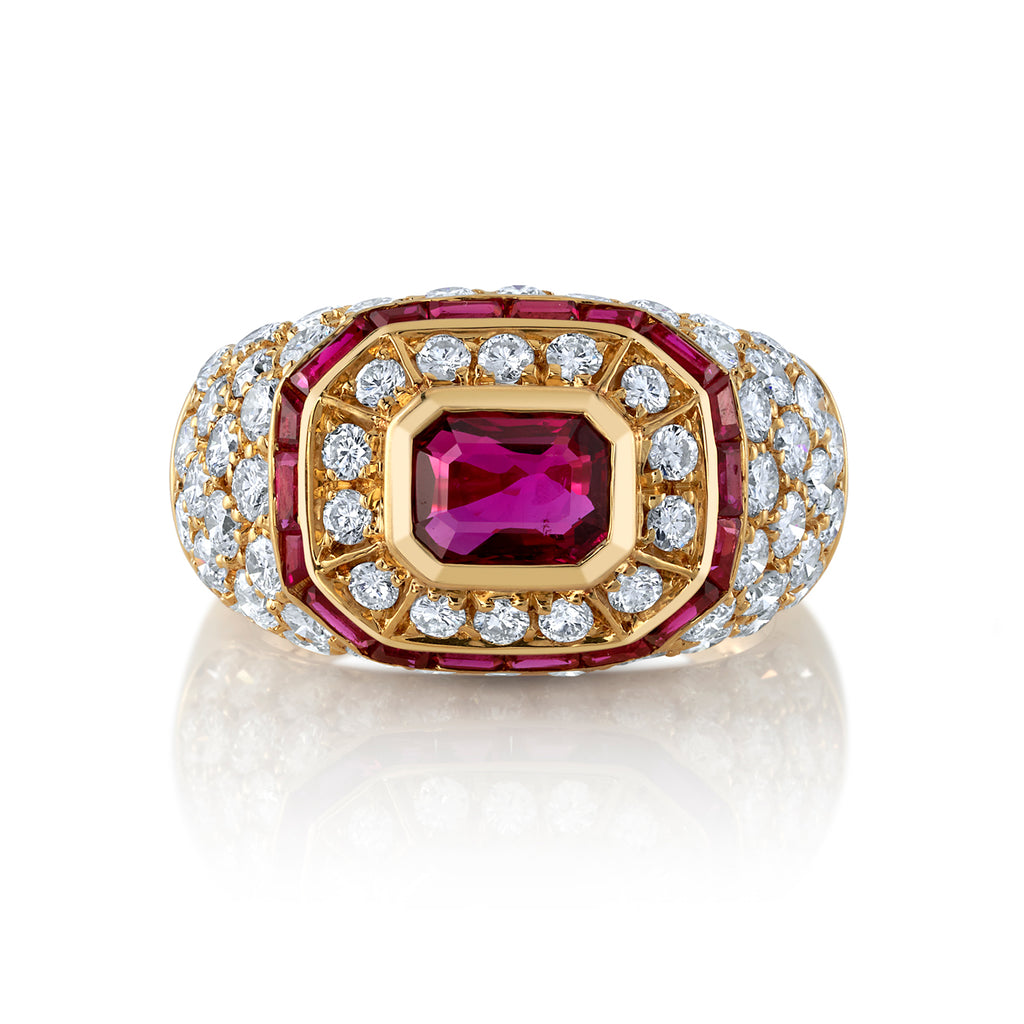 deBoulle Collection Ruby Signet Ring