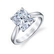 Solitaire Cushion-Cut Diamond Engagement Ring