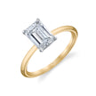 Solitaire Emerald Cut Diamond Engagement Ring