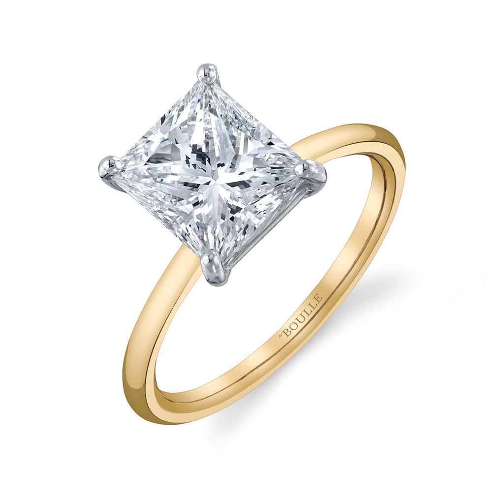 Solitaire Princess Cut Diamond Engagement Ring