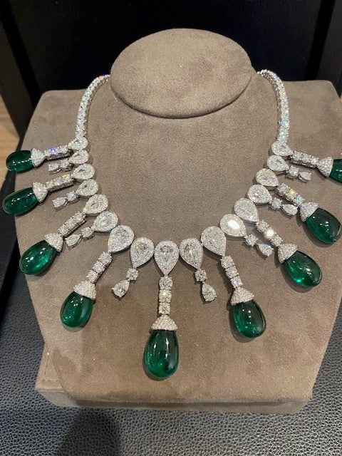 deBoulle High Jewelry Collection Emerald Drop Collar