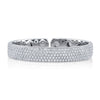 deBoulle Collection Pavé Diamond Bangle in White Gold