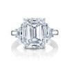 Three Stone Engagement Ring in Platinum