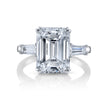 Three Stone Engagement Ring in Platinum