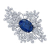 deBoulle High Jewelry Collection Sapphire and Diamond Flower Brooch