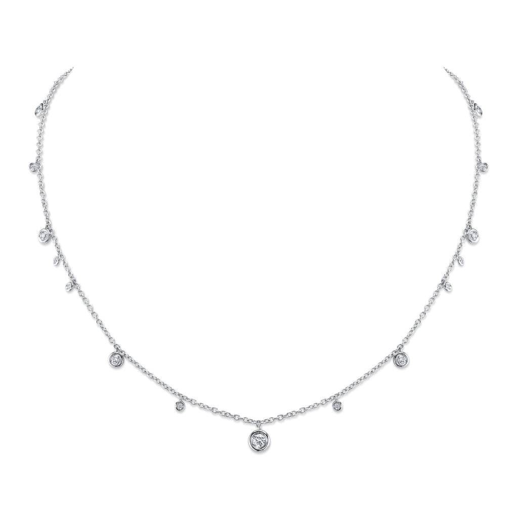 deBoulle Collection Bezel Set Diamond Necklace