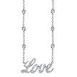 deBoulle Collection Love Pendant in White Gold
