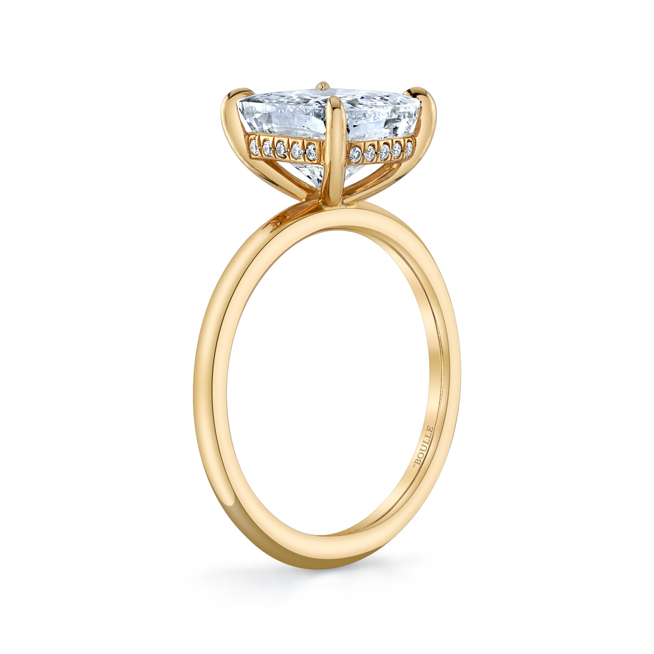 Solitaire Cushion-Cut Engagement Ring