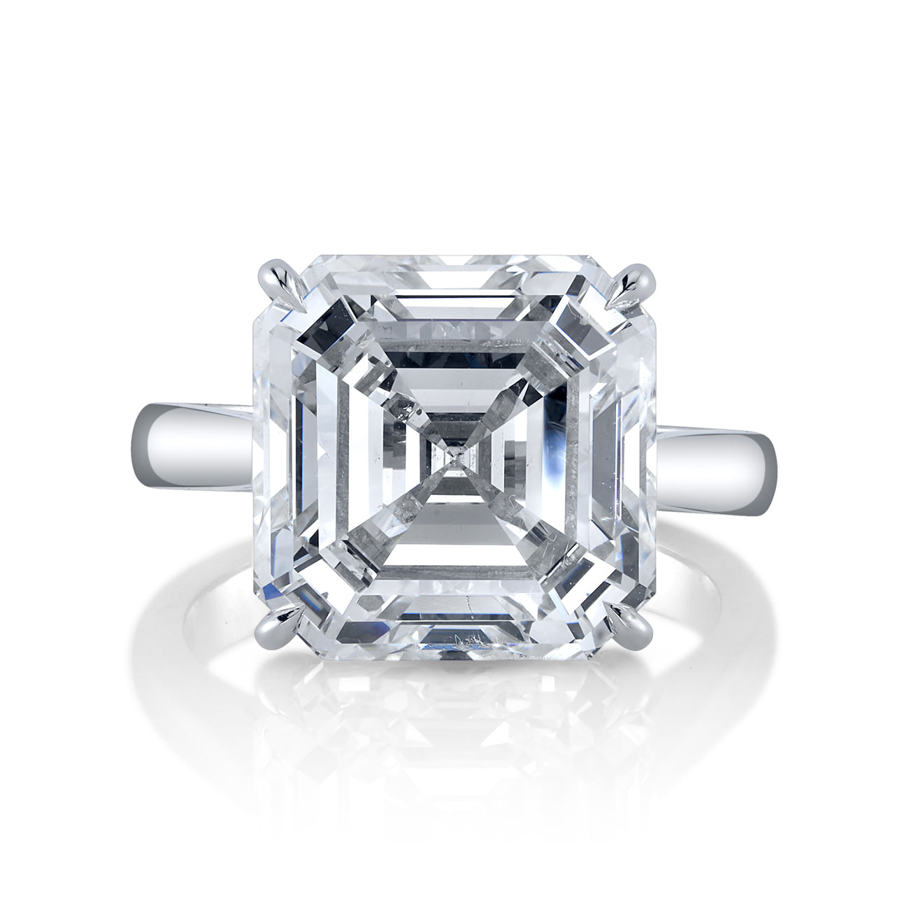 Solitaire Cushion-Cut Diamond Engagement Ring