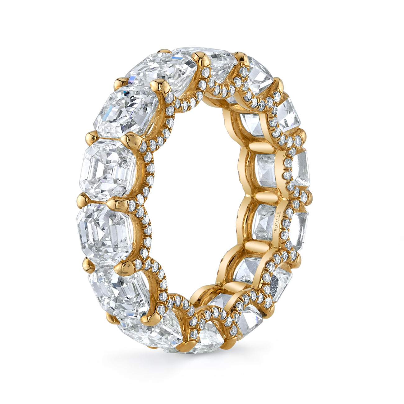 Eternity Band with Diamonds in Yellow Gold