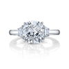 Three Stone Engagement Ring in Platinum