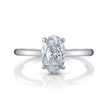 Solitaire Oval Diamond Engagement Ring