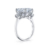 Three Stone Engagement Ring in Platinum