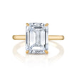 Solitaire Emerald Cut Diamond Engagement Ring