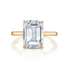 Solitaire Emerald Cut Diamond Engagement Ring