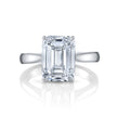 Solitaire Emerald-Cut Engagement Ring