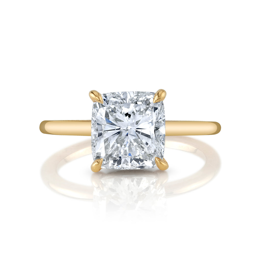 Solitaire Cushion-Cut Engagement Ring