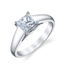 Solitaire Princess Cut Diamond Engagement Ring