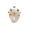 Giorgio B Goccia Ring in Ivory Enamel