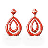 Giorgio B Goccia Earrings in Red Enamel