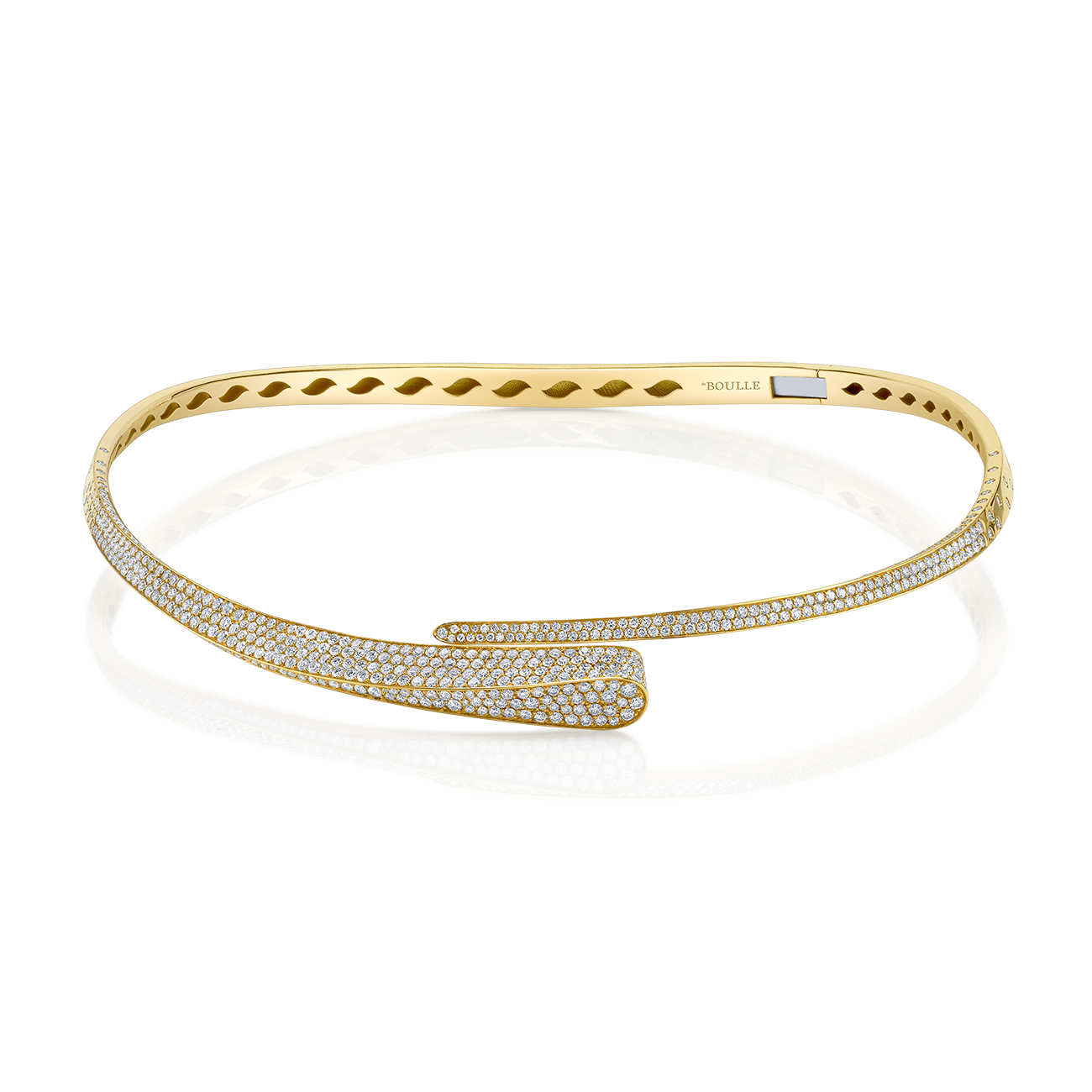 deBoulle Collection Bypass Choker in Yellow Gold