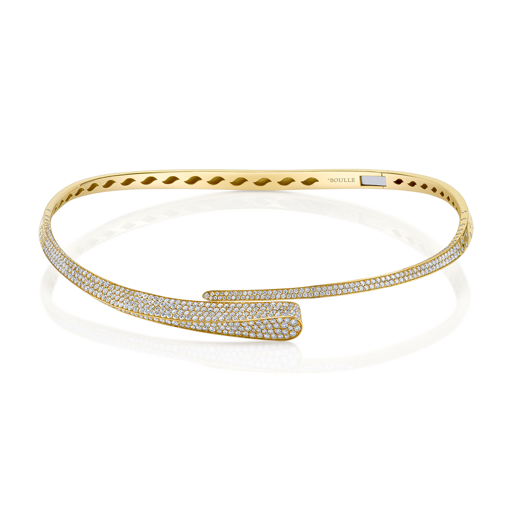 Bypass Choker in Yellow Gold