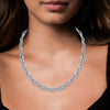 Round Brilliant Diamond Link Necklace