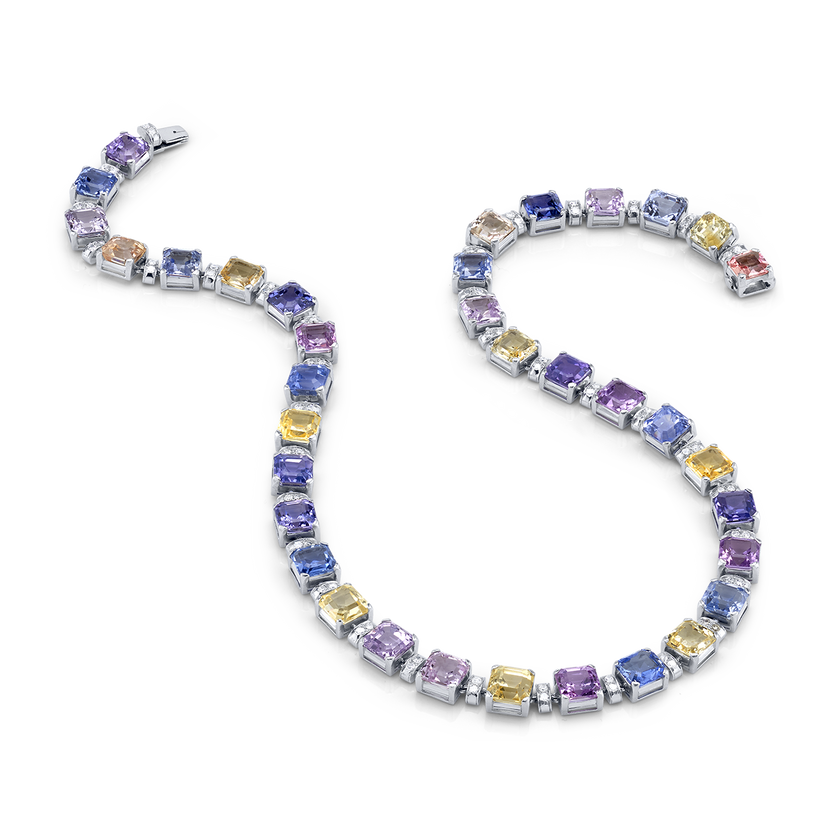 deBoulle Estate Collection Fancy Sapphire Necklace