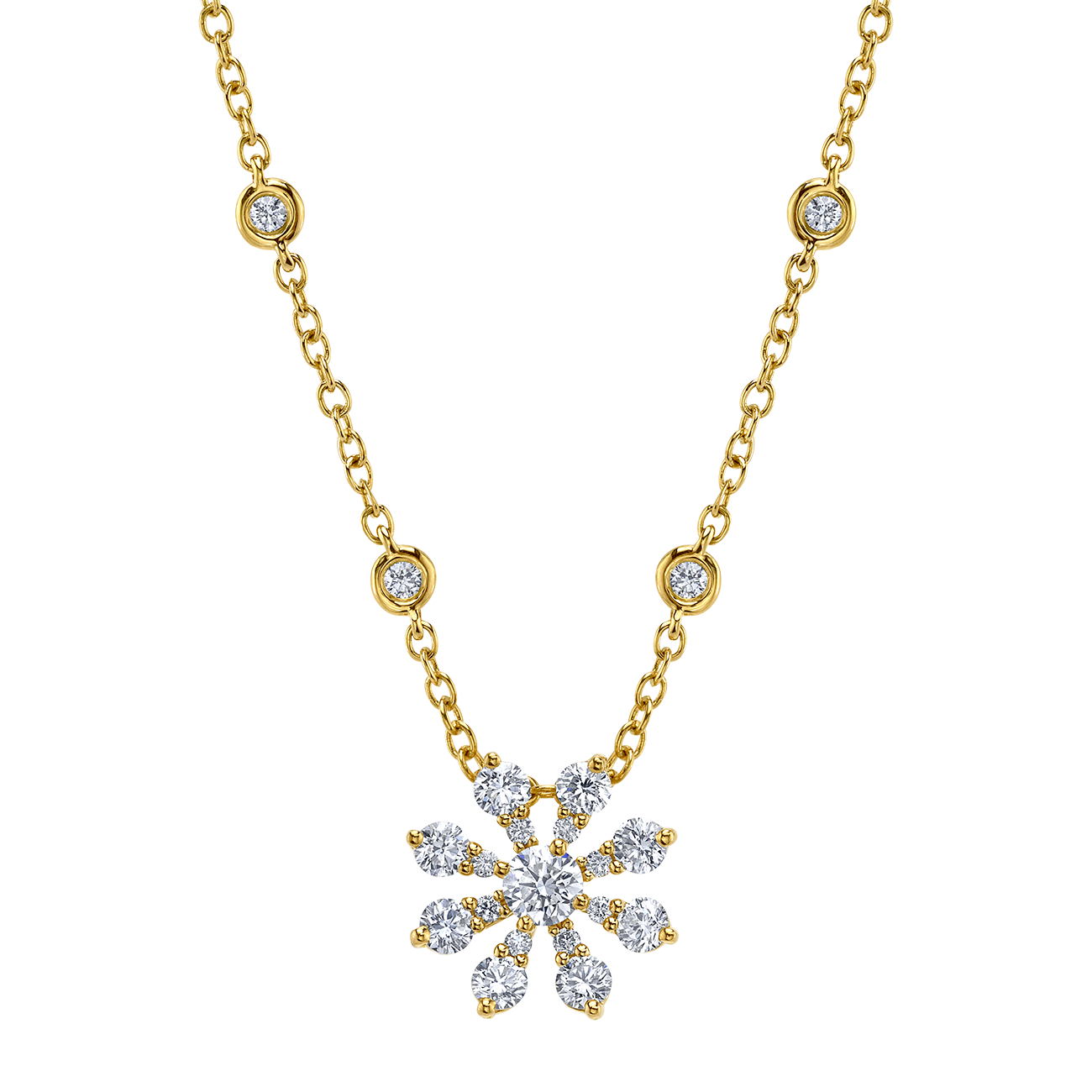 Bloom Necklace in Yellow Gold