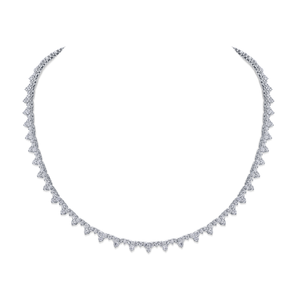 Diamond Necklace in White Gold