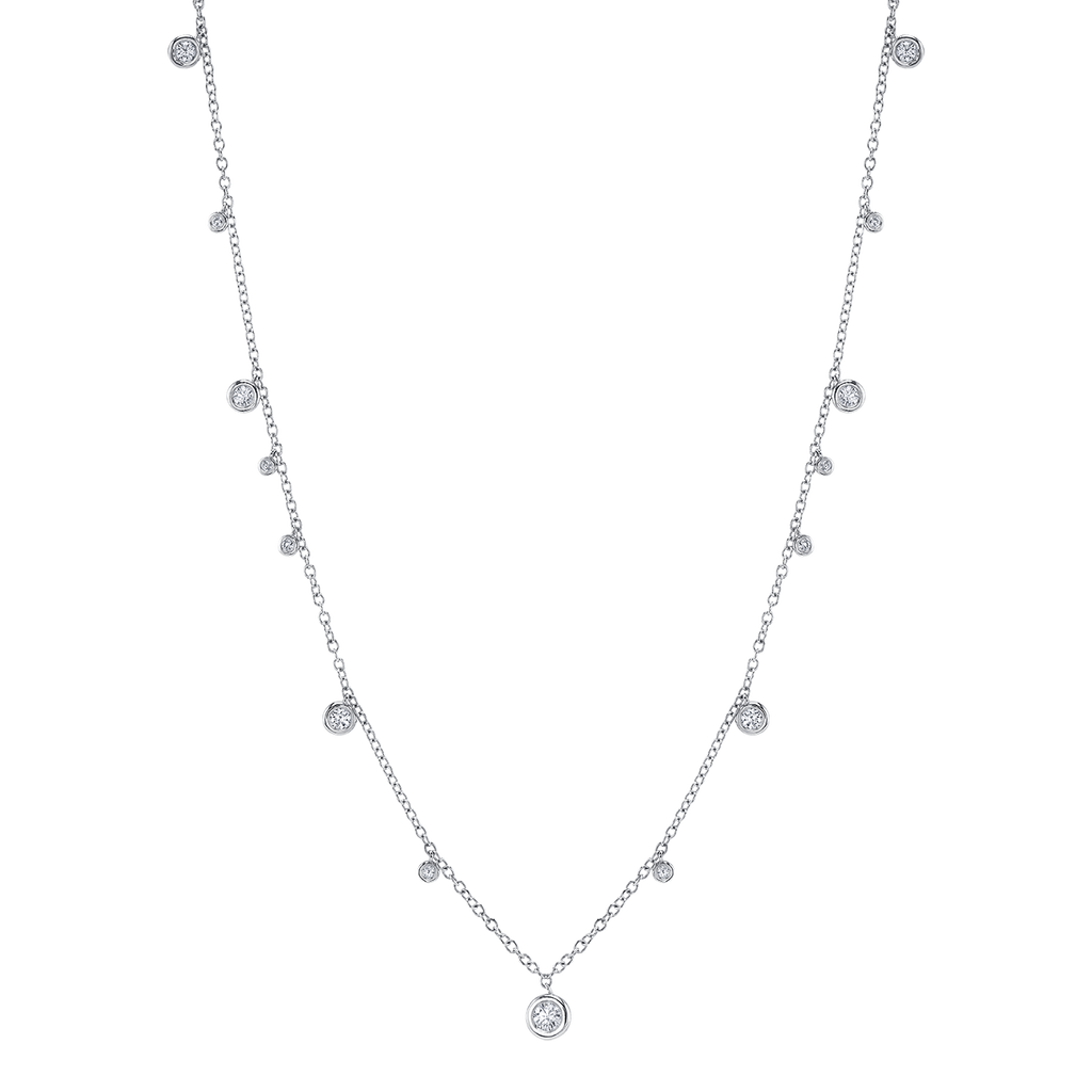 Diamonds by the Yard Necklace in White Gold