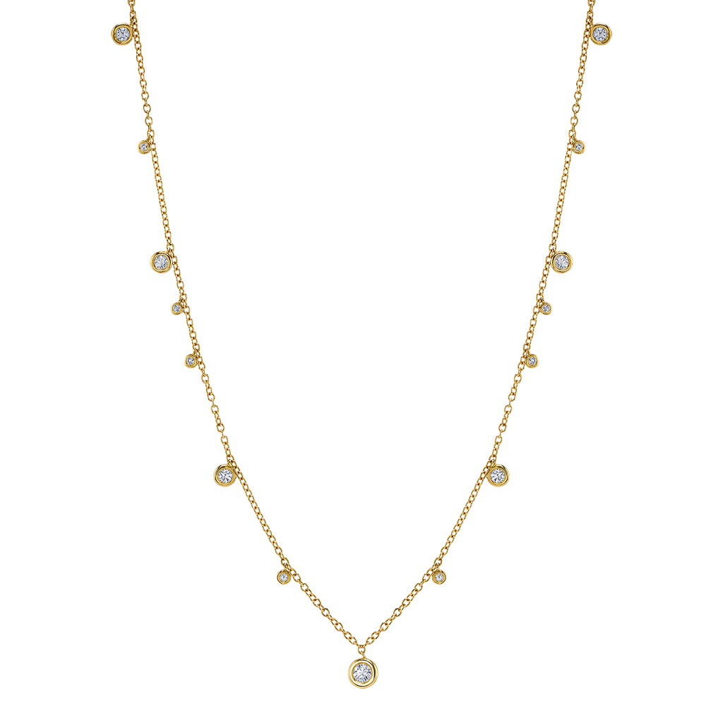 deBoulle Collection Diamonds by the Yard Necklace in Yellow Gold