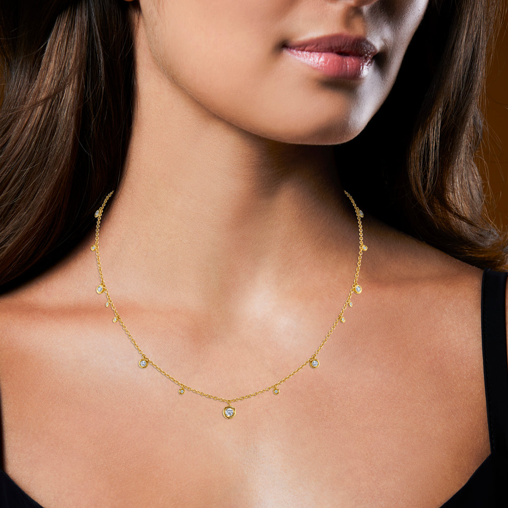 Diamonds by the Yard Necklace in Yellow Gold