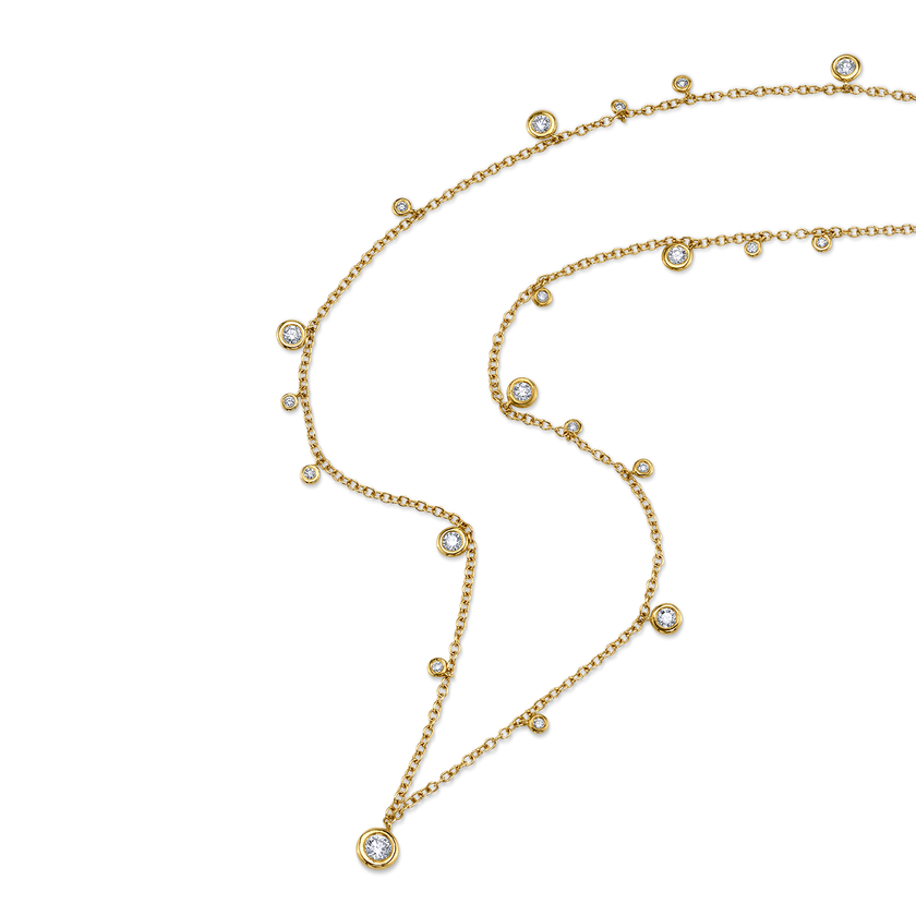 deBoulle Collection Diamonds by the Yard Necklace in Yellow Gold
