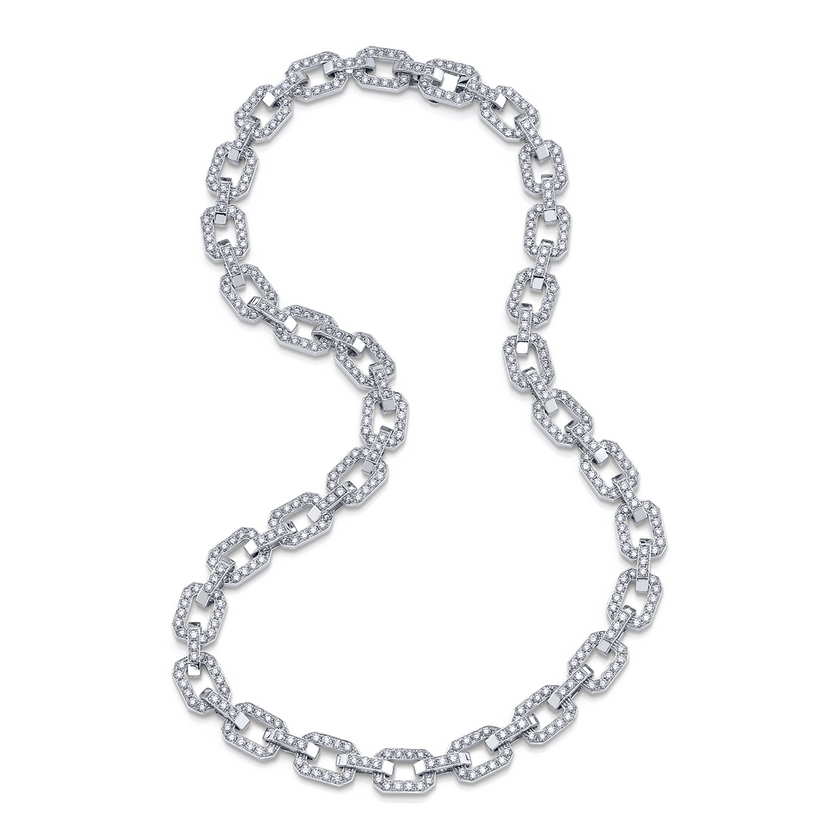 deBoulle Collection Diamond Linkedin Necklace