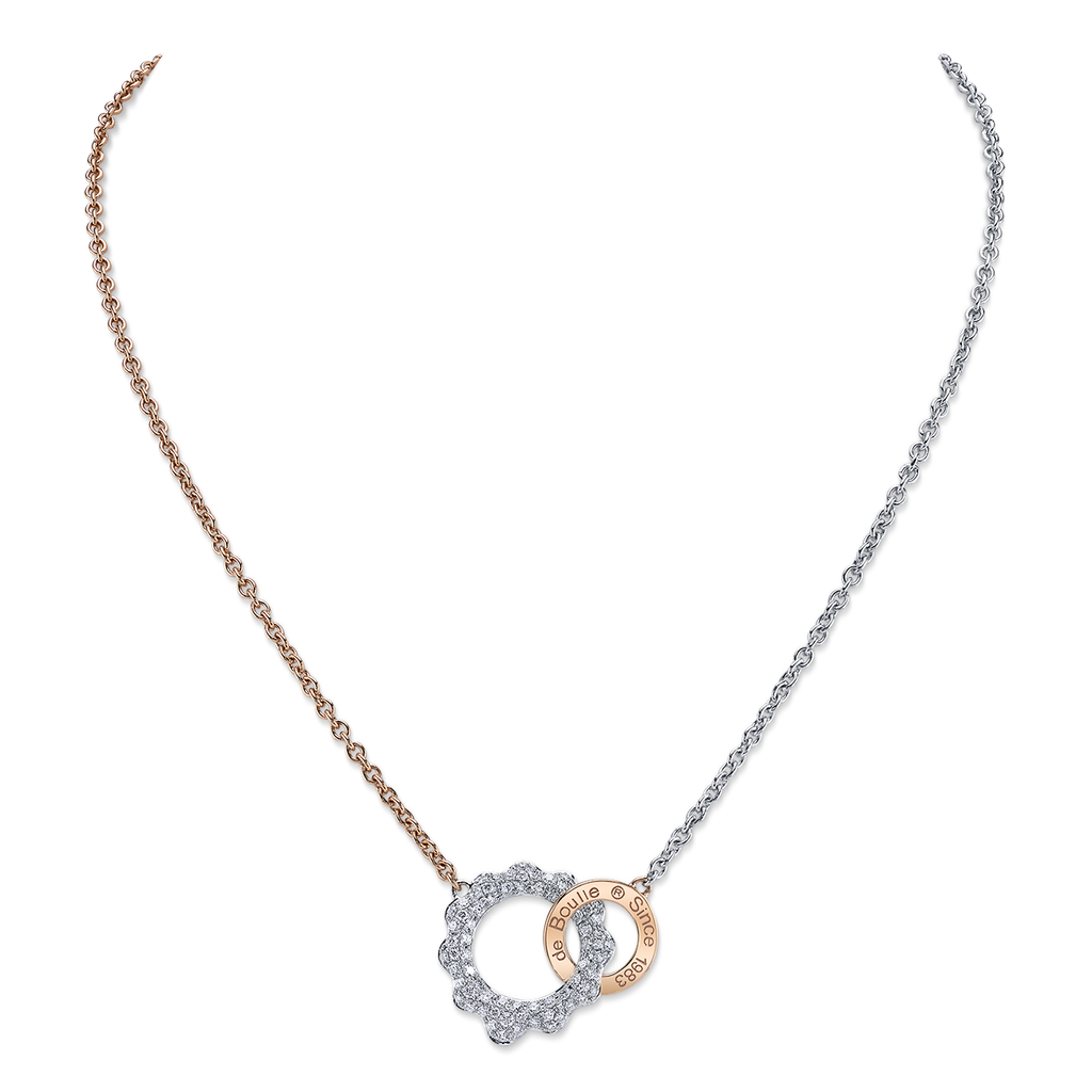 deBoulle Since 1983 Necklace in White and Rose Gold