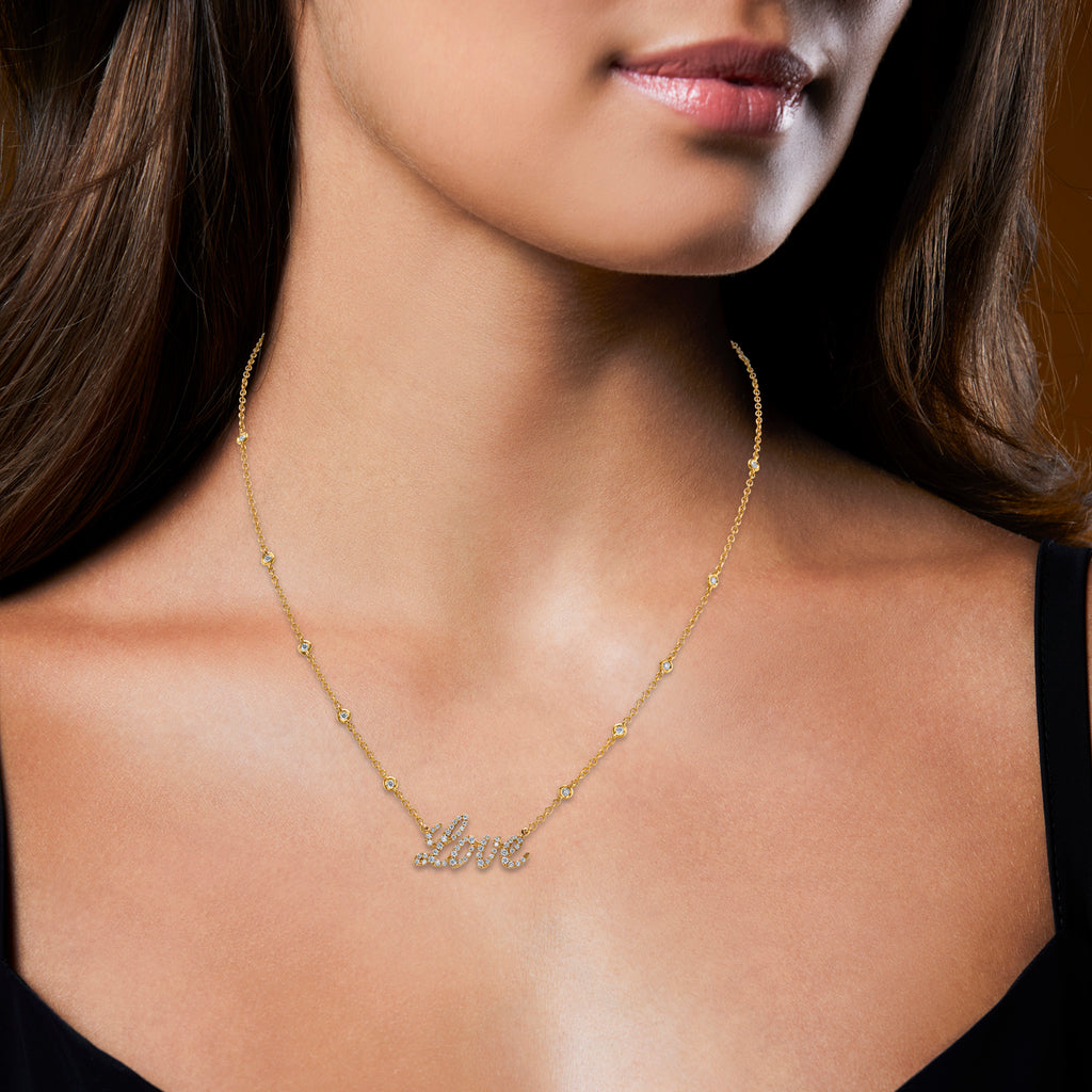deBoulle Collection Love Necklace in Yellow Gold