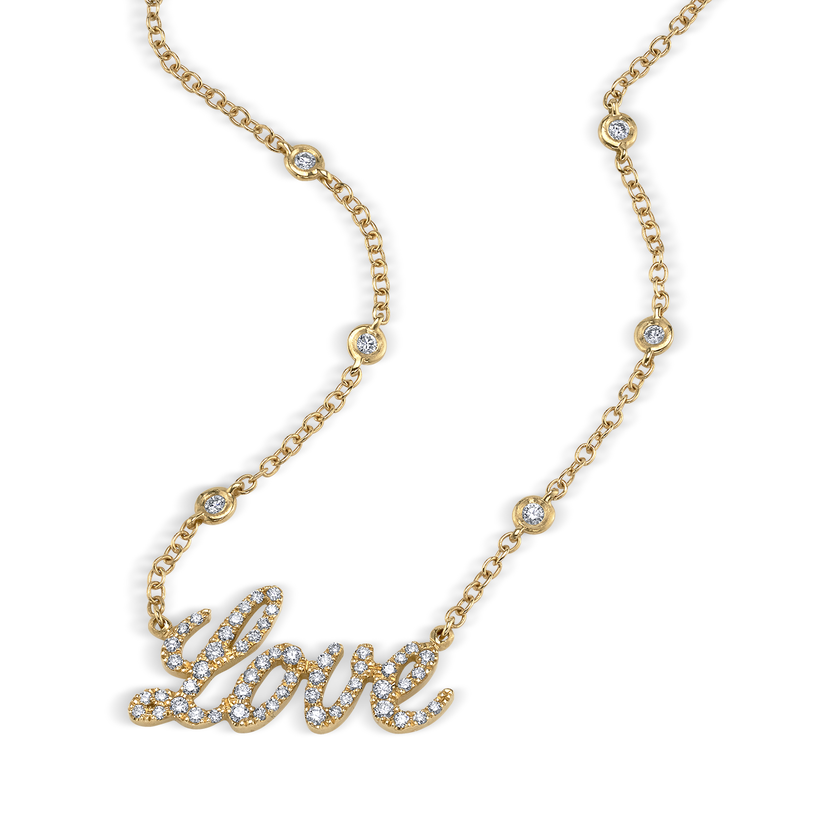 deBoulle Collection Love Necklace in Yellow Gold