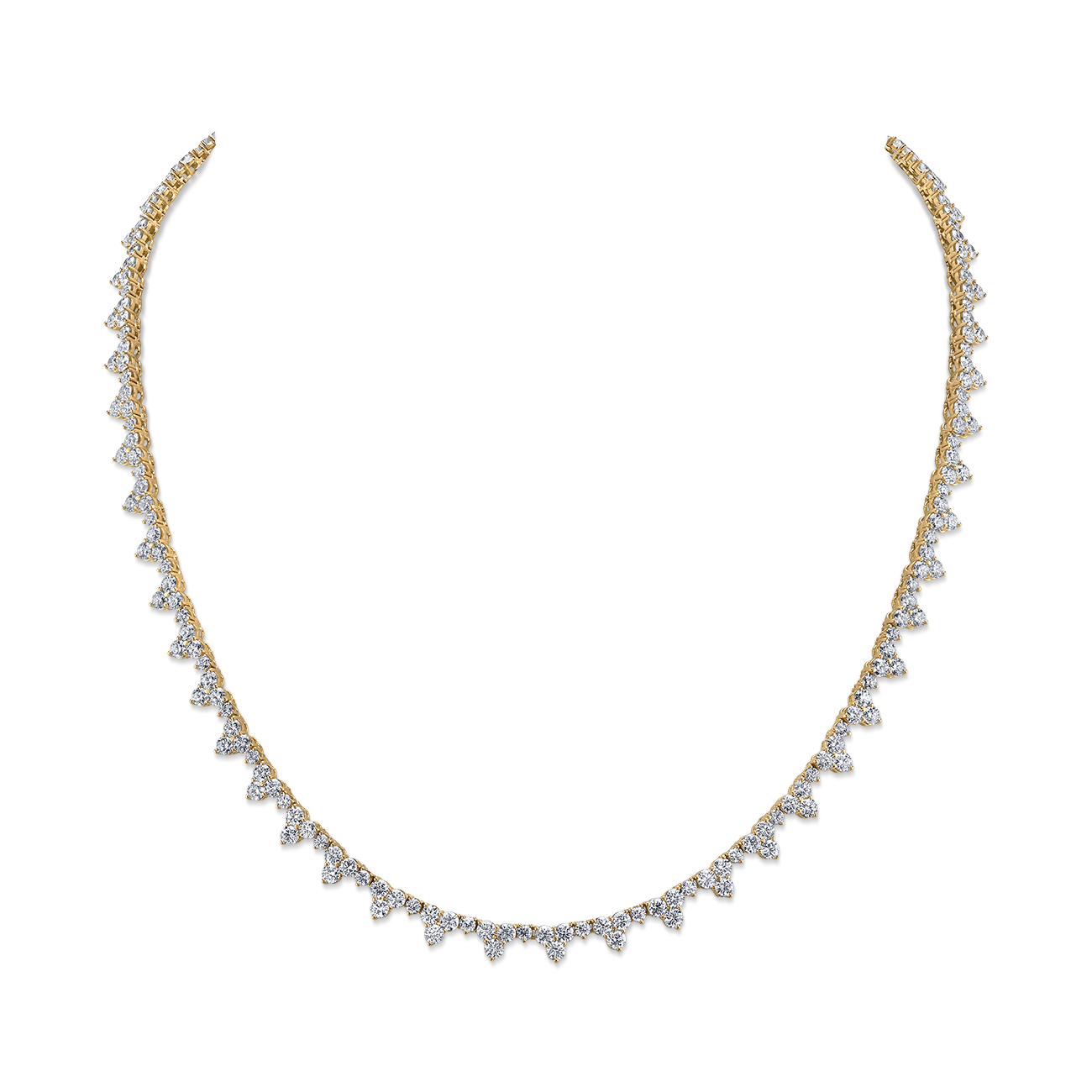 Diamond Necklace in White Gold