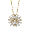 Petite Daisy Necklace in Yellow Gold