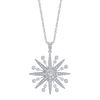 deBoulle Collection Starburst Diamond Adjustable Necklacein White Gold