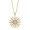 deBoulle Collection Starburst Diamond Adjustable Necklace in Yellow Gold