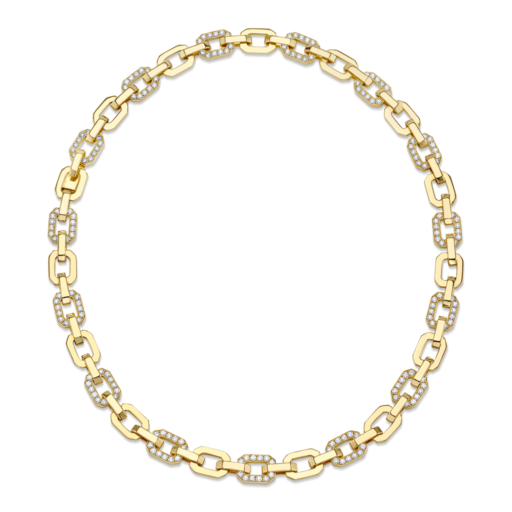 Linkedin Necklace in Yellow Gold