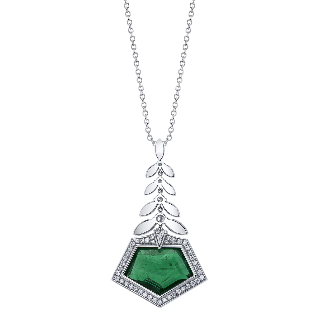 Sheaf Emerald Pendant